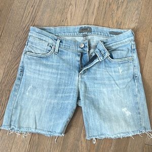 Agolde Colette cutoff Denim Jean short w 26